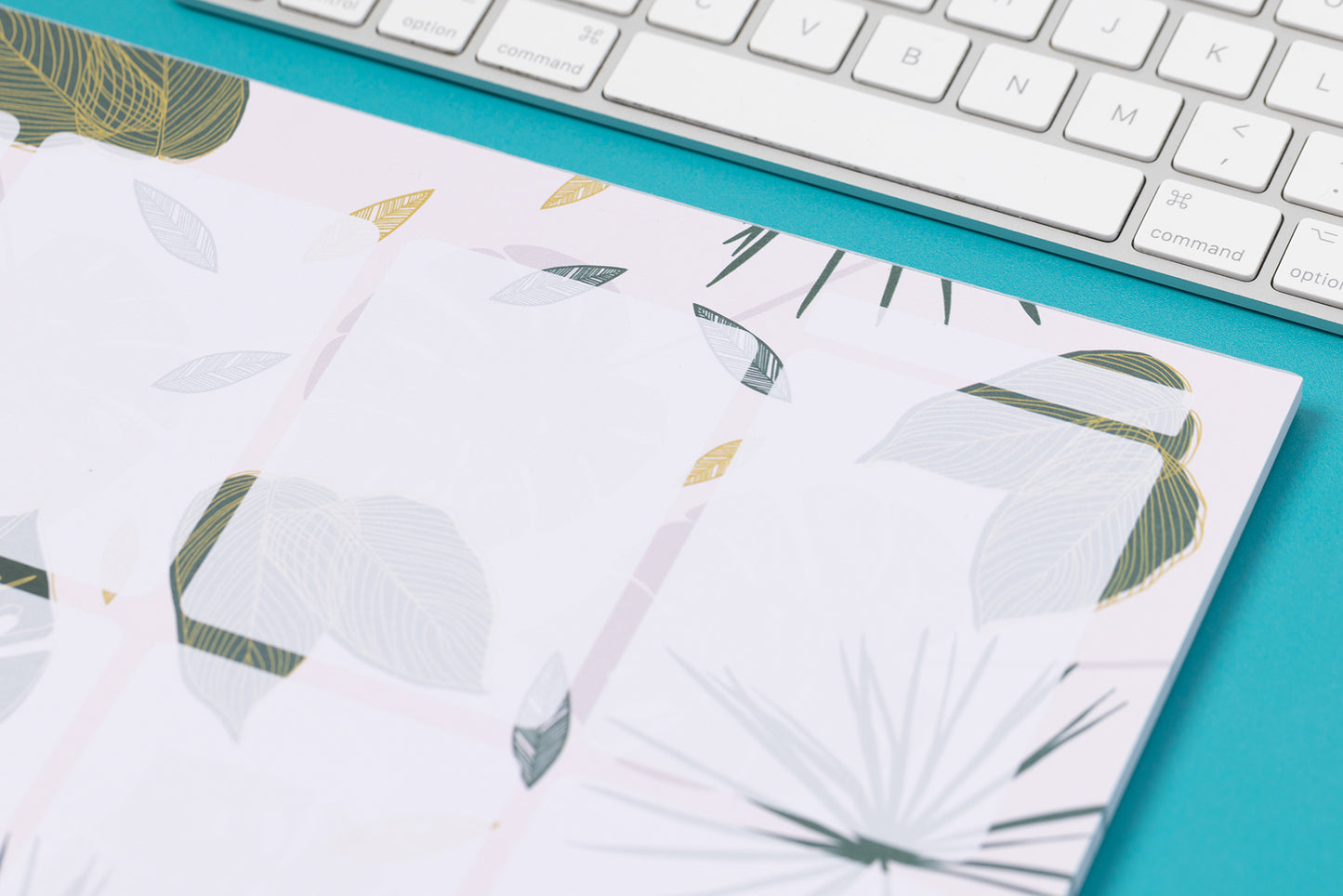 Blush Leaves A4 Weekly Planner Pad