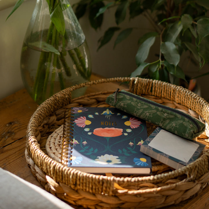 Enchanted Blooms Spiral Bound Dot Grid Notebook