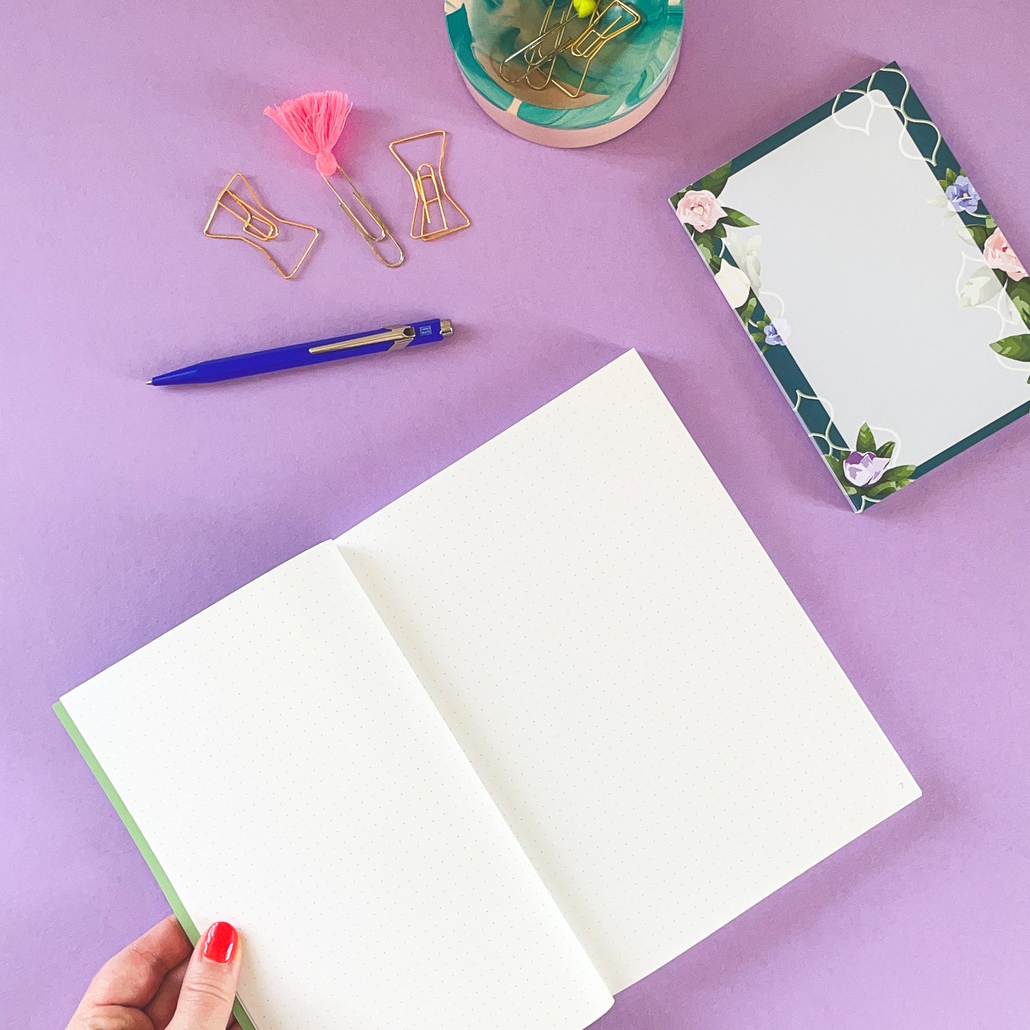 Floral Trellis A5 Lay Flat Notebook