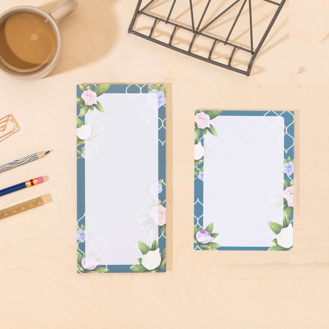Floral Trellis Small Notepad Gift Set