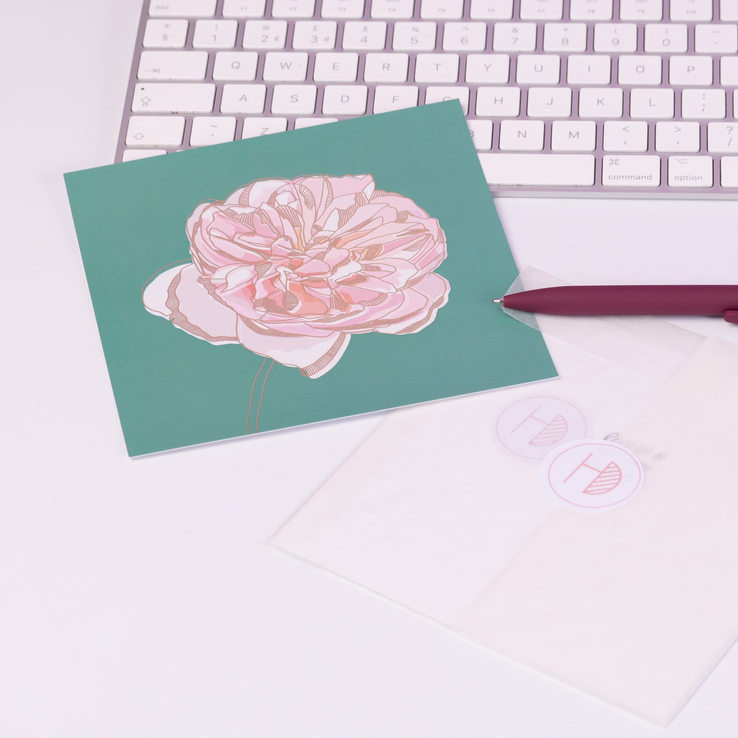 Golden Dahlia Foiled Art Print