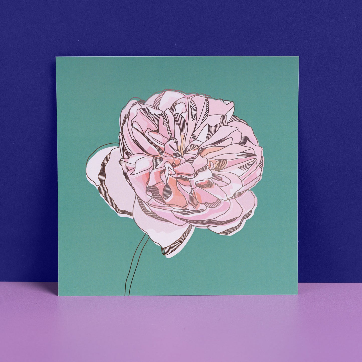 Golden Dahlia Foiled Art Print