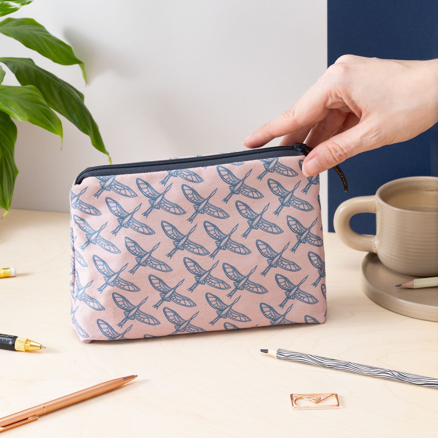 Flight of Herons Zip Pouch