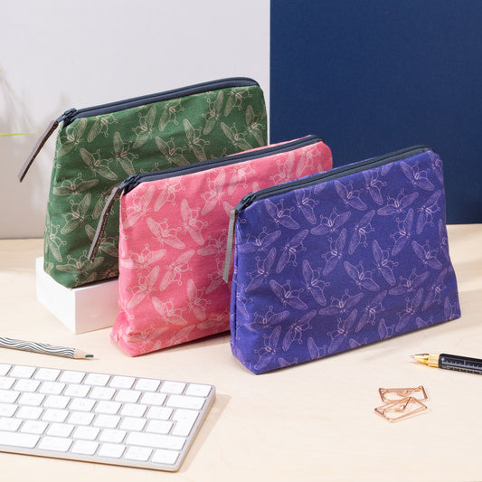 Moonlit Moths Zip Pouch
