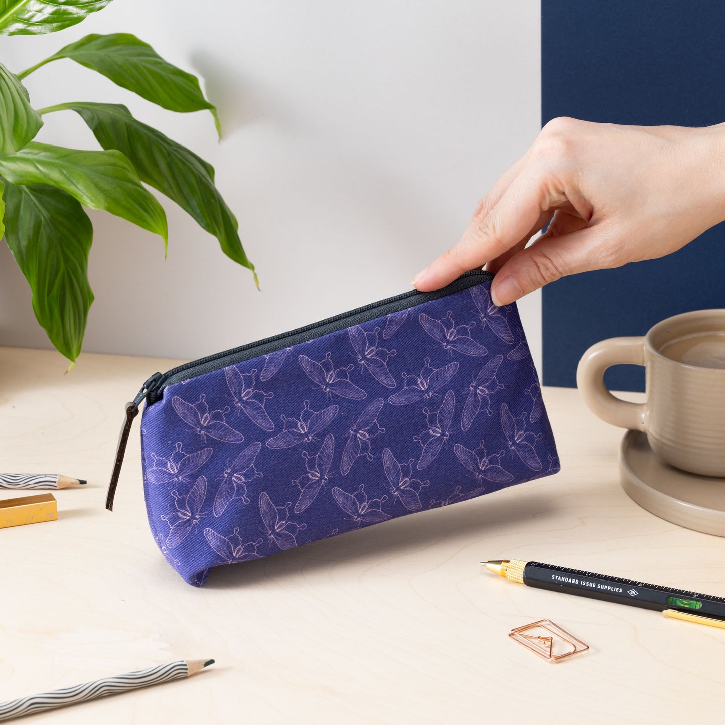 Moonlit Moths Standard Cosmetics/Pencil Case