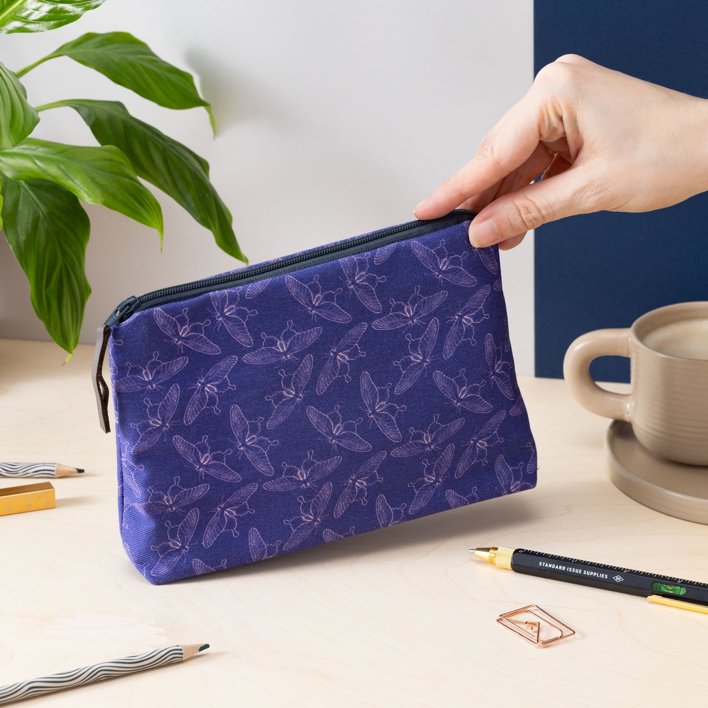 Moonlit Moths Zip Pouch