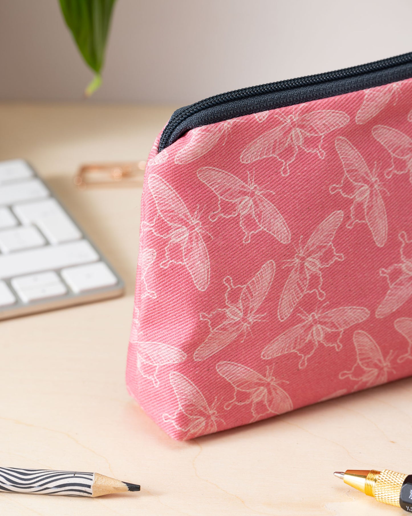 Moonlit Moths Zip Pouch