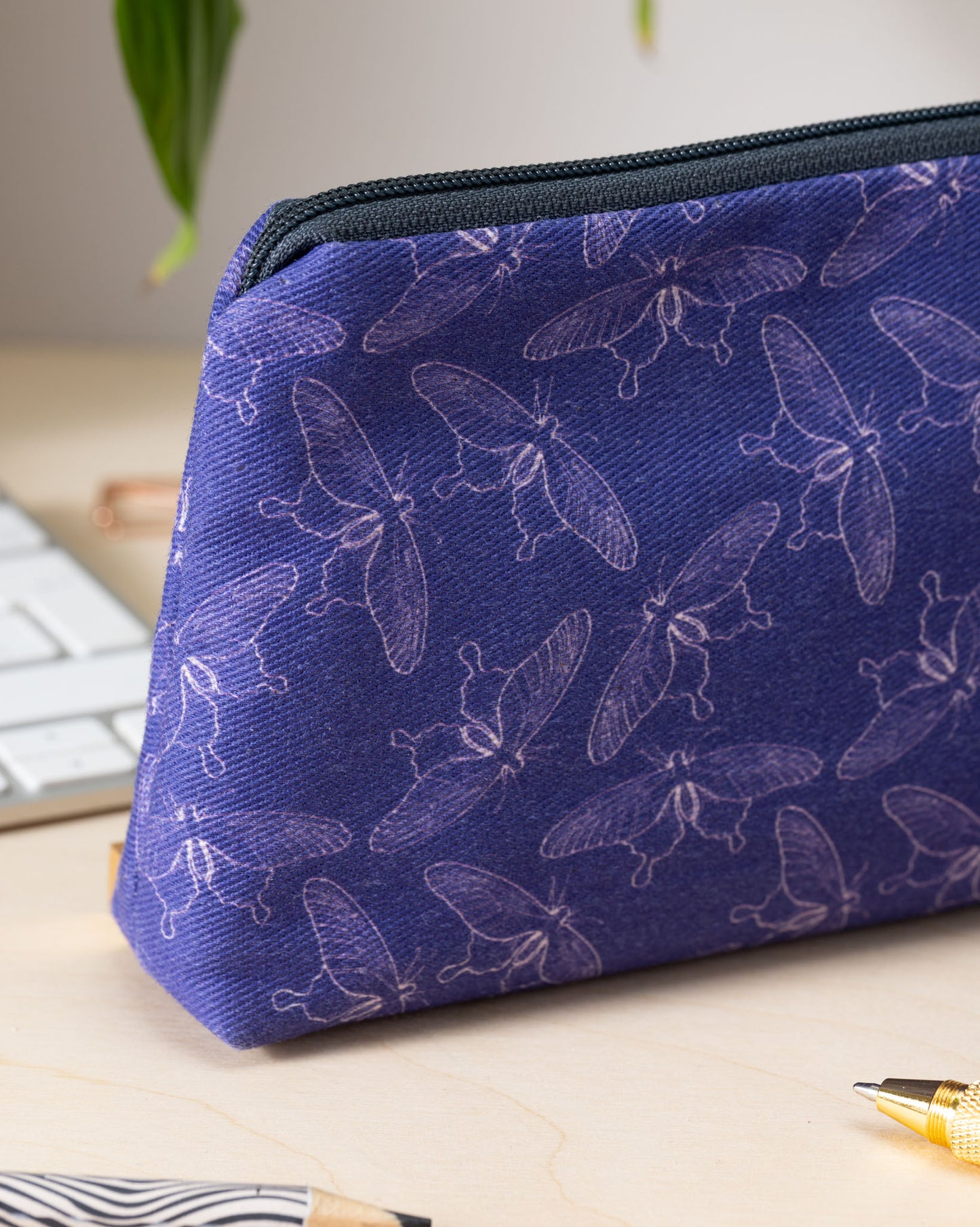 Moonlit Moths Standard Cosmetics/Pencil Case