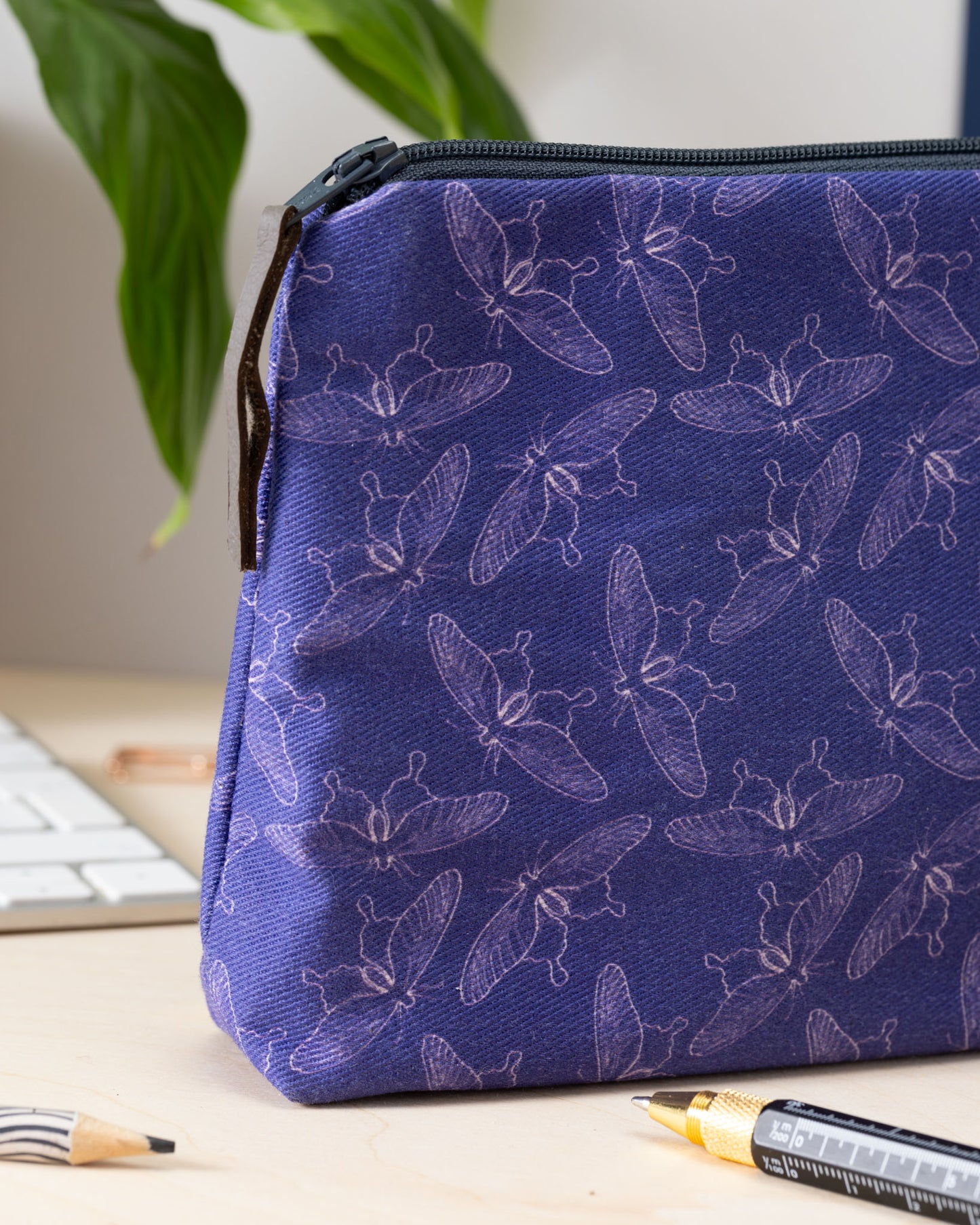 Moonlit Moths Zip Pouch