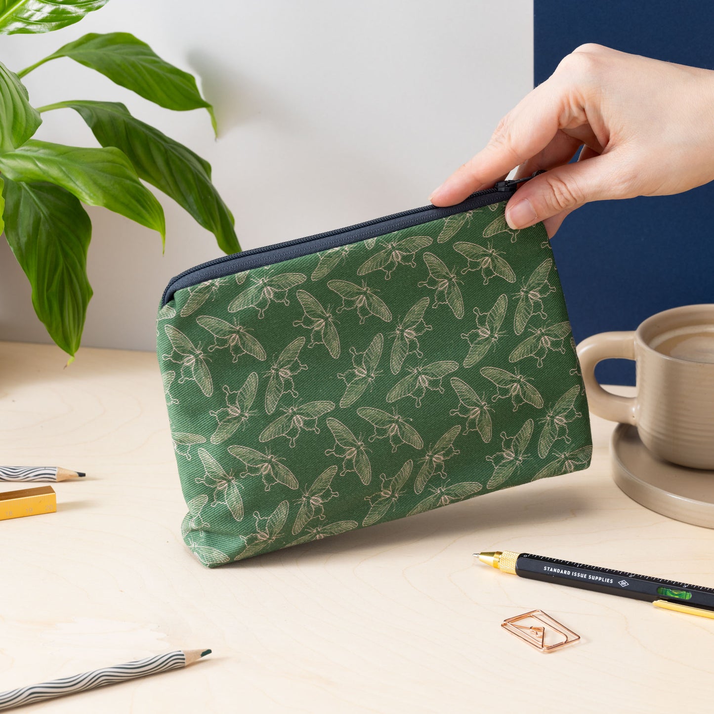 Moonlit Moths Zip Pouch