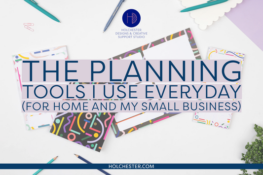 The Planners I use everyday- at home and running my small business.