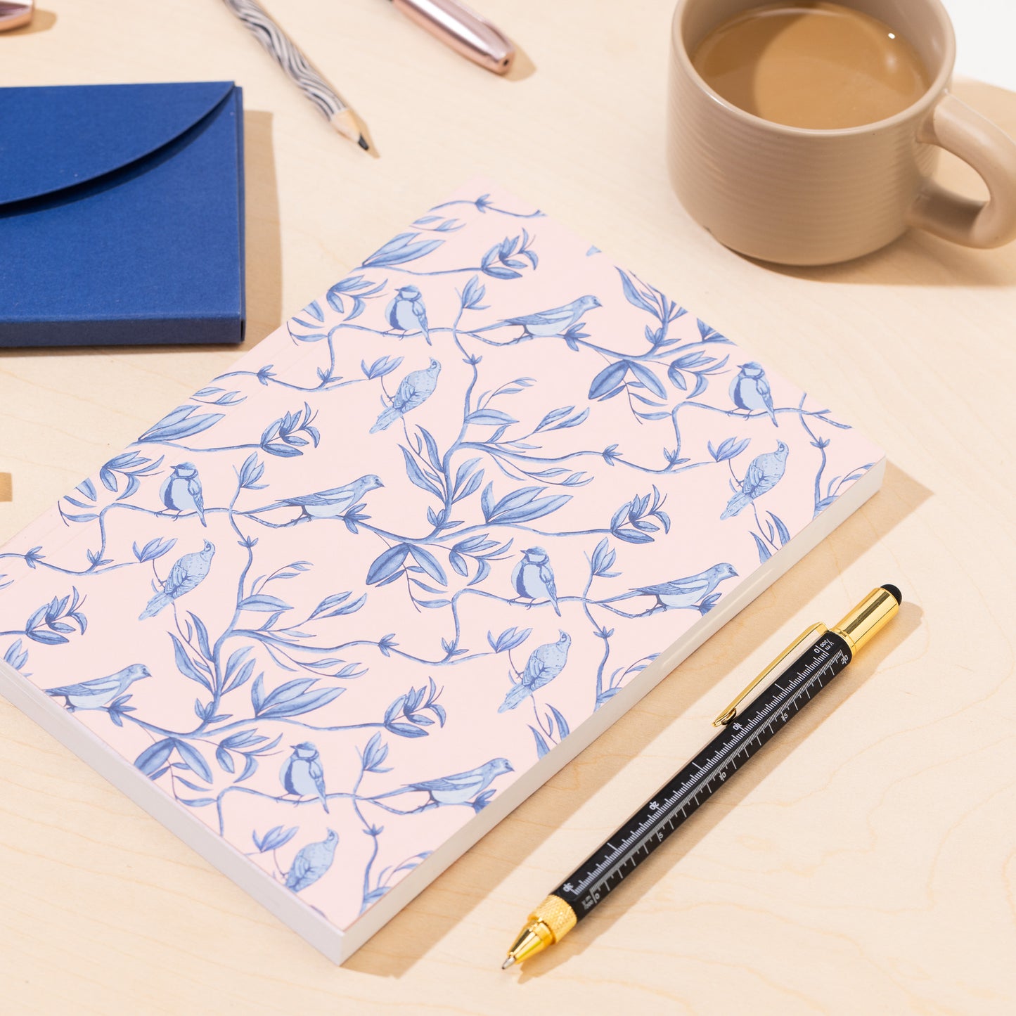 Brighton Birds A5 Lay Flat Notebook