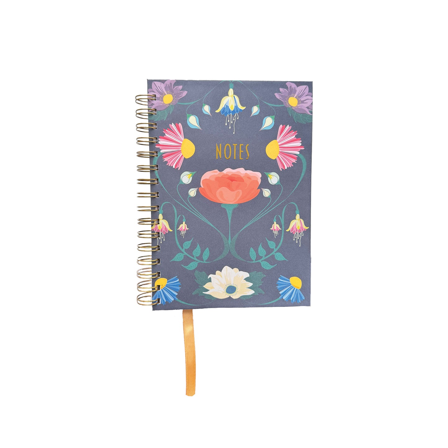 Enchanted Blooms Spiral Bound Dot Grid Notebook