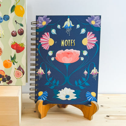 Enchanted Blooms Spiral Bound Dot Grid Notebook