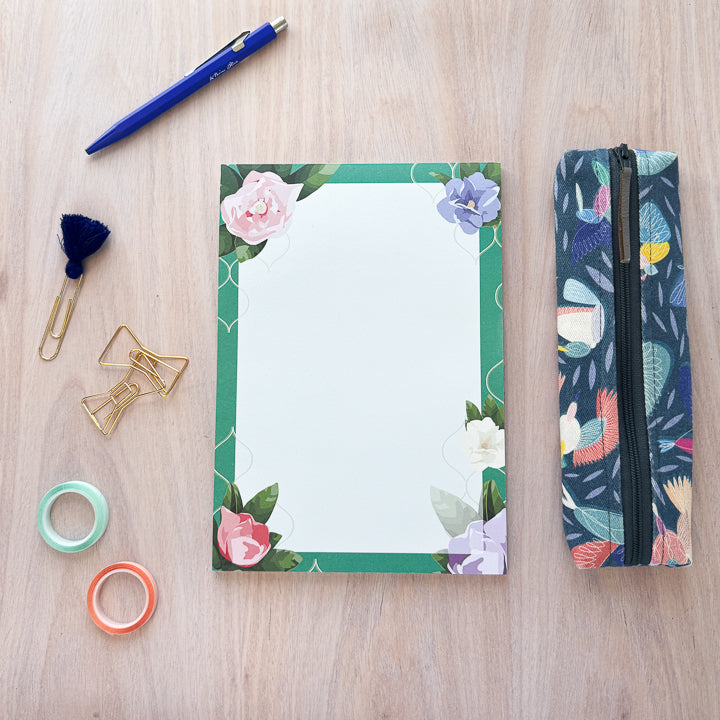 Floral Trellis A5 Notepad