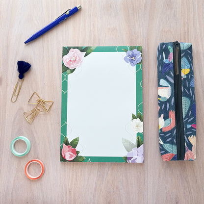 Floral Trellis A5 Notepad