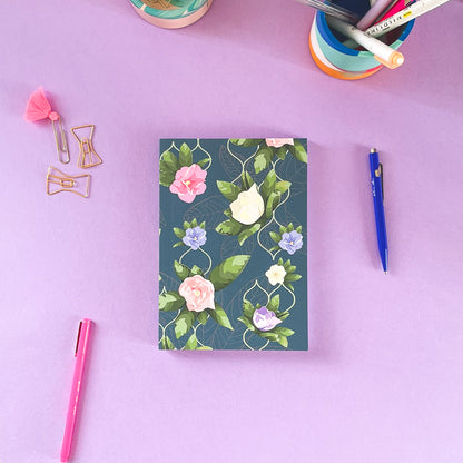 Floral Trellis A5 Flatlay Notebook