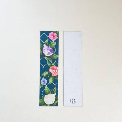 Floral Trellis Double-sided Bookmark