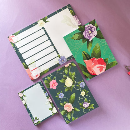 Floral Trellis A6 Notepad