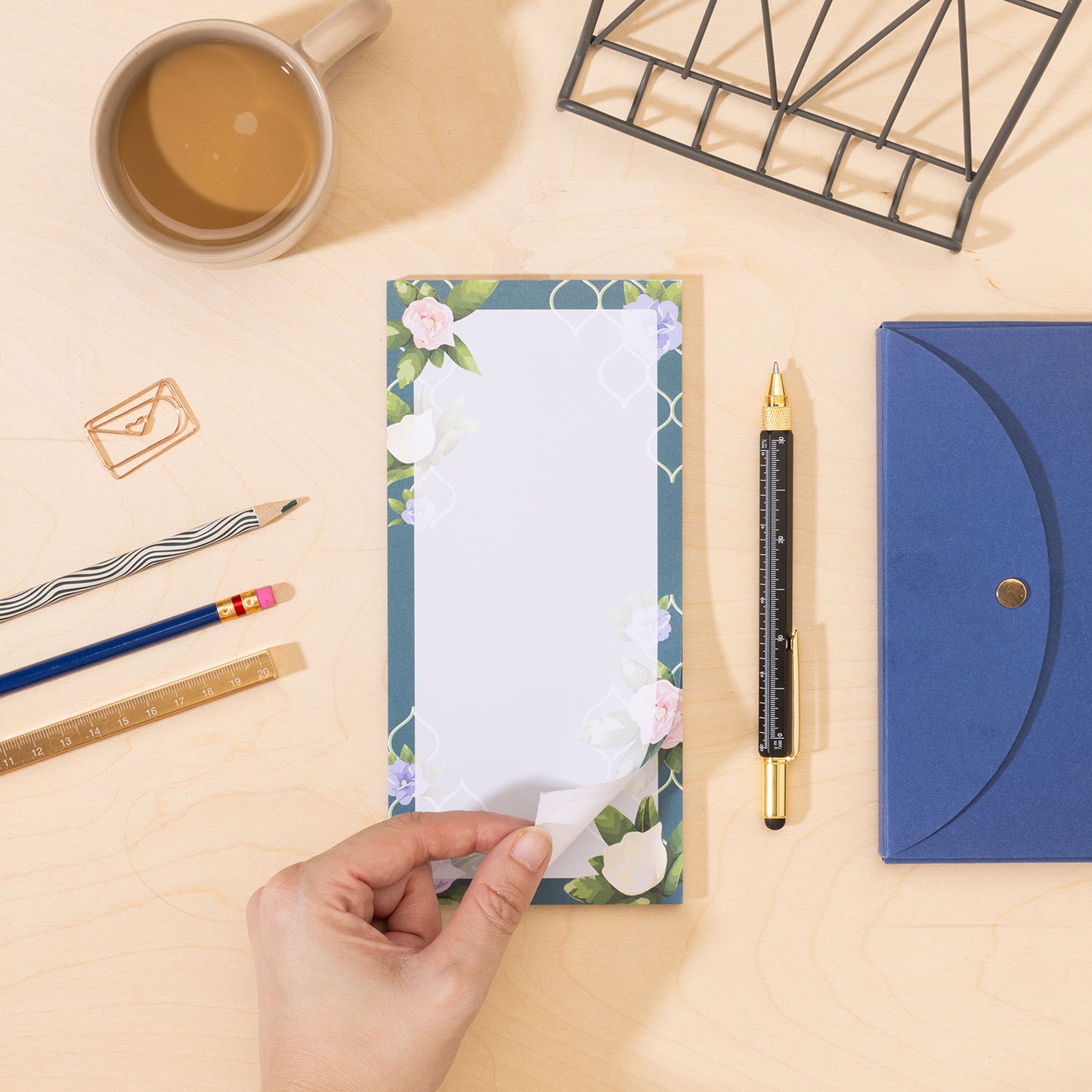 Floral Trellis Small Notepad Gift Set