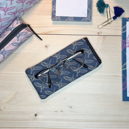 Teal Flight of Herons Glasses Case *Limited Edition*