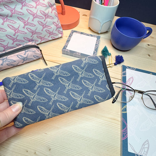 Teal Flight of Herons Glasses Case *Limited Edition*