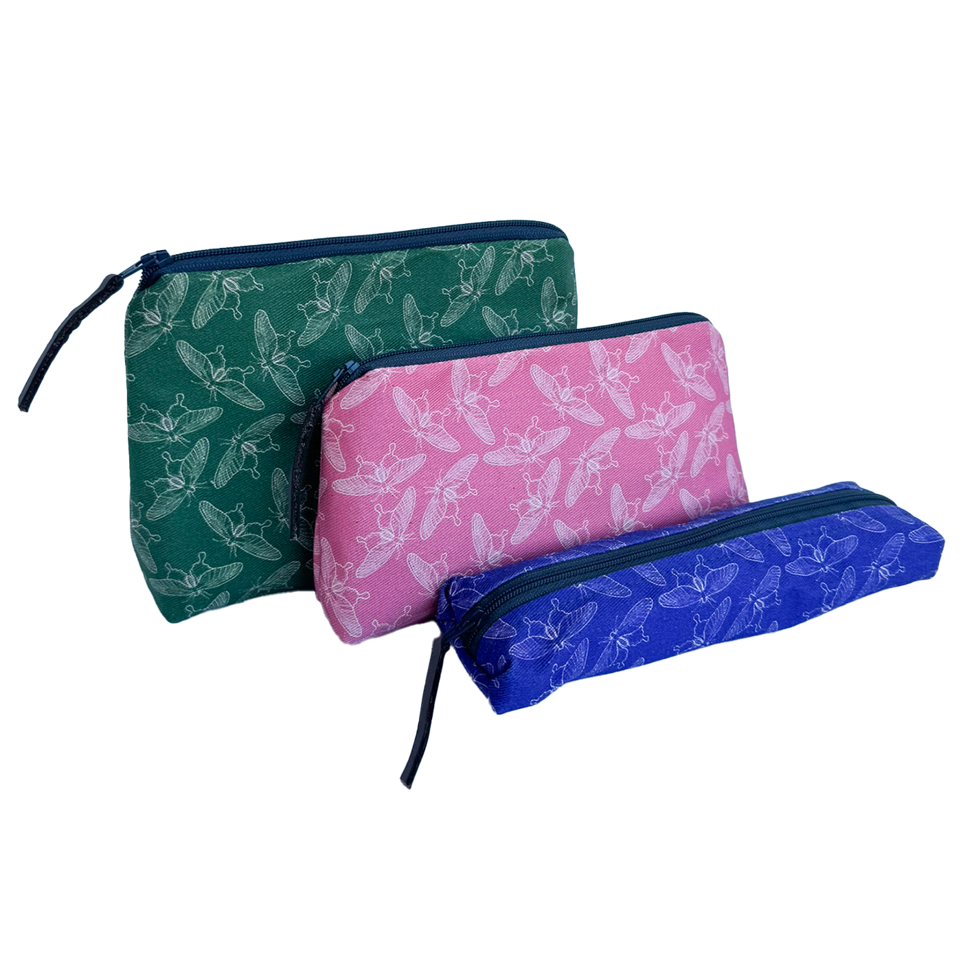 Moonlit Moths Slim Pencil Case