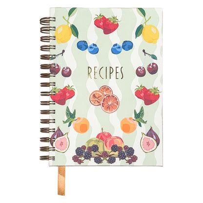 Seasonal Fruits Spiral Bound Recipe Notebook